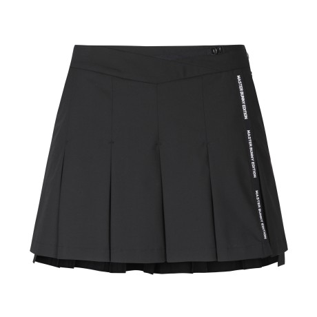 여성 로고 라인 플리츠 큐롯 스커트