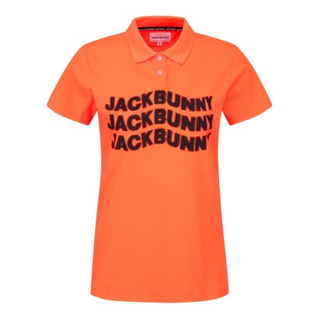여성 잭바니 칼라 로고 티셔츠