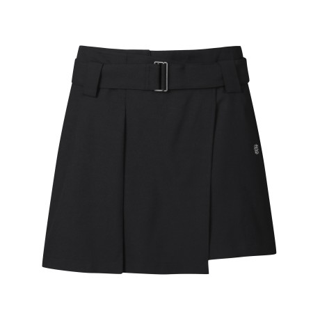여성 벨티드 랩 숏팬츠